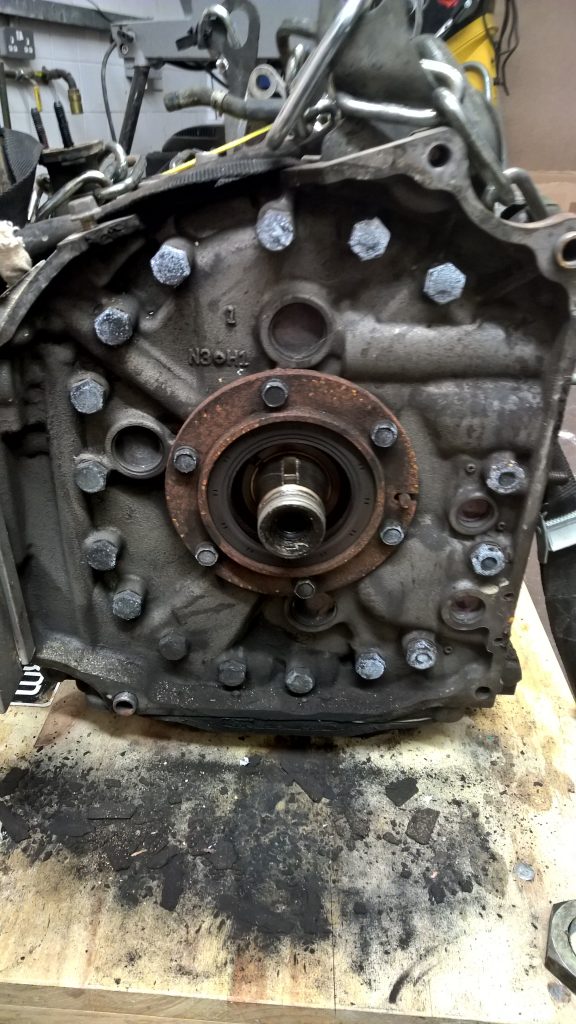 13B with flywheel removed