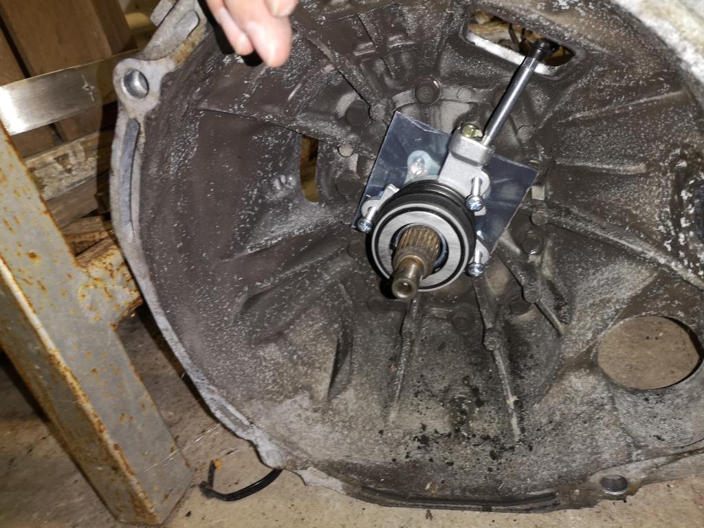 Plastic prototype RX8 clutch slave adapter