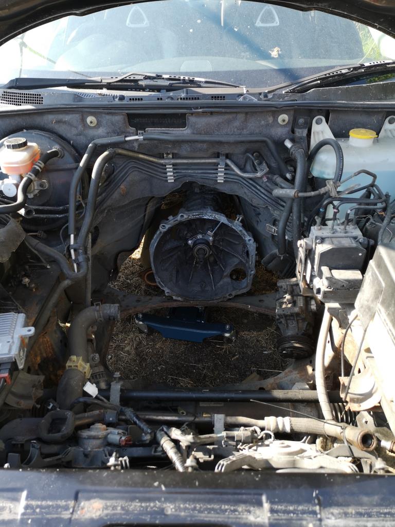 RX8 gearbox refitted to the car